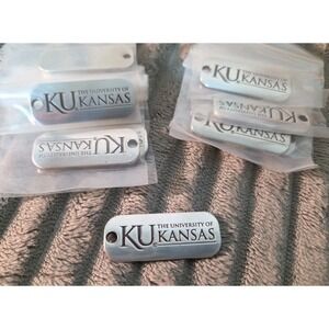 10 University of Kansas Jayhawks Metal Dog Tags Necklace Keychain Tag